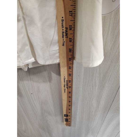 MILK & HONEY Ivory cap sleeve with ruffles blouse top Size S Feminine - Picture 9 of 10